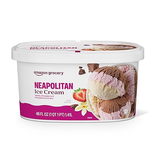 Amazon Grocery, Neapolitan Ice Cream, 48 Fl Oz