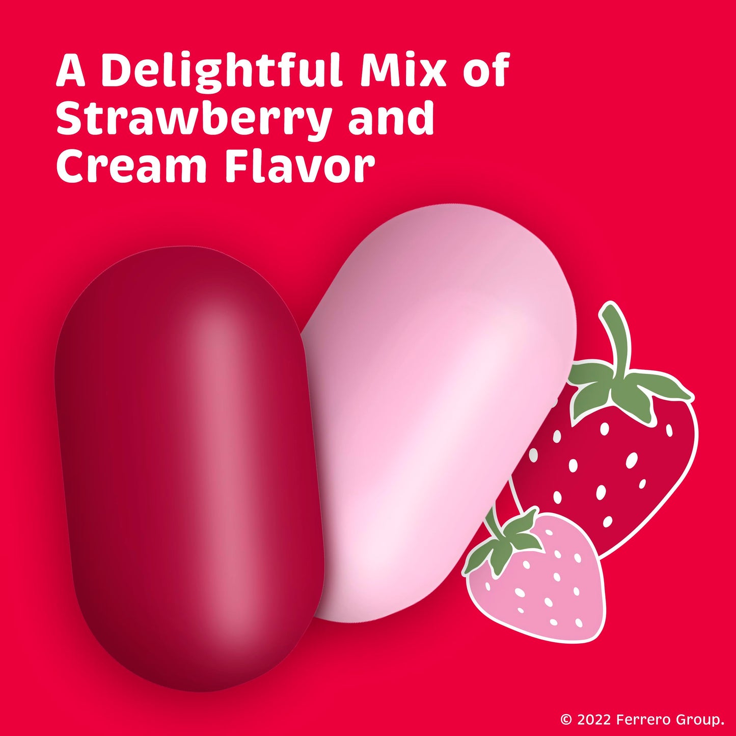 Tic Tac Strawberry & Cream, On-the-Go Pocket-Sized Mints, 200 pieces, Bulk 8 Pack, 3.4 oz Each