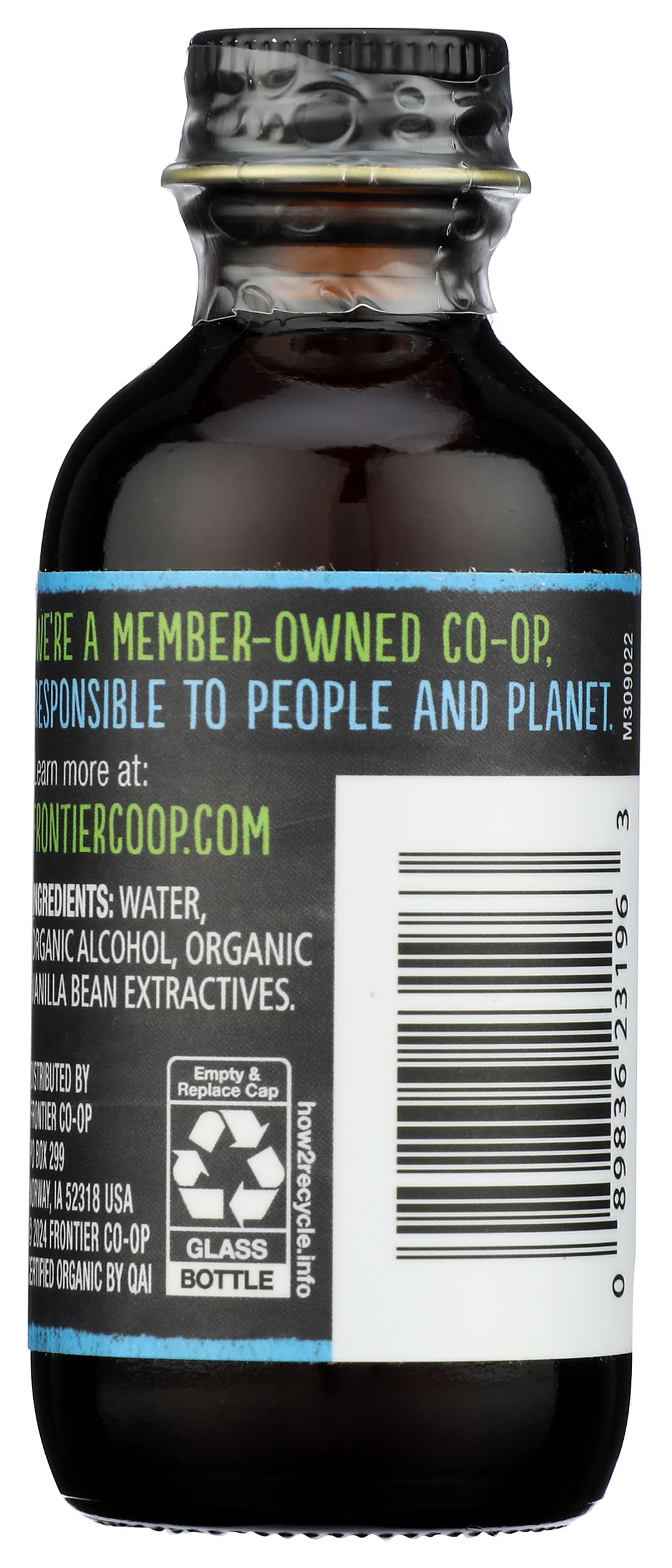 Frontier Organic Indonesian Vanilla Extract, 2 FZ