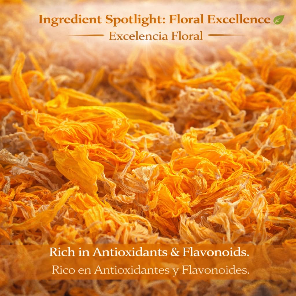 Calendula Herbal Tea - 4 oz (113 g) - Dried Marigold Flower Petals (Flores de Caléndula) - Loose Leaf Herbal Te, Culinary & Topical Use - Wildcrafted