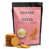 Craize Guava Crisps | Gluten Free, Vegan, Kosher, Toasted Corn Crackers | 4 oz each