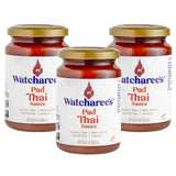 Watcharee‘s Thai Favorites Sauce - Pad Thai | Authentic Thai Stir Fry Sauce, Vegan, Non-GMO, Gluten-Free - Pack of 3, 9.8 fl oz Per Jar
