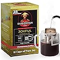 Joyful Pour Over Vietnamese Coffee - Saigondan Single Serve Coffee Sachets | Medium Roast 100% Arabica Bourbon | Instant Specialty Coffee for Travel