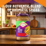 Patak’s Hot Mixed Pickle - Authentic Indian Relish w/Mangoes, Carrots, Limes, Chili Peppers & Aromatic Spices -Perfect for Sandwiches, Salads & Cold