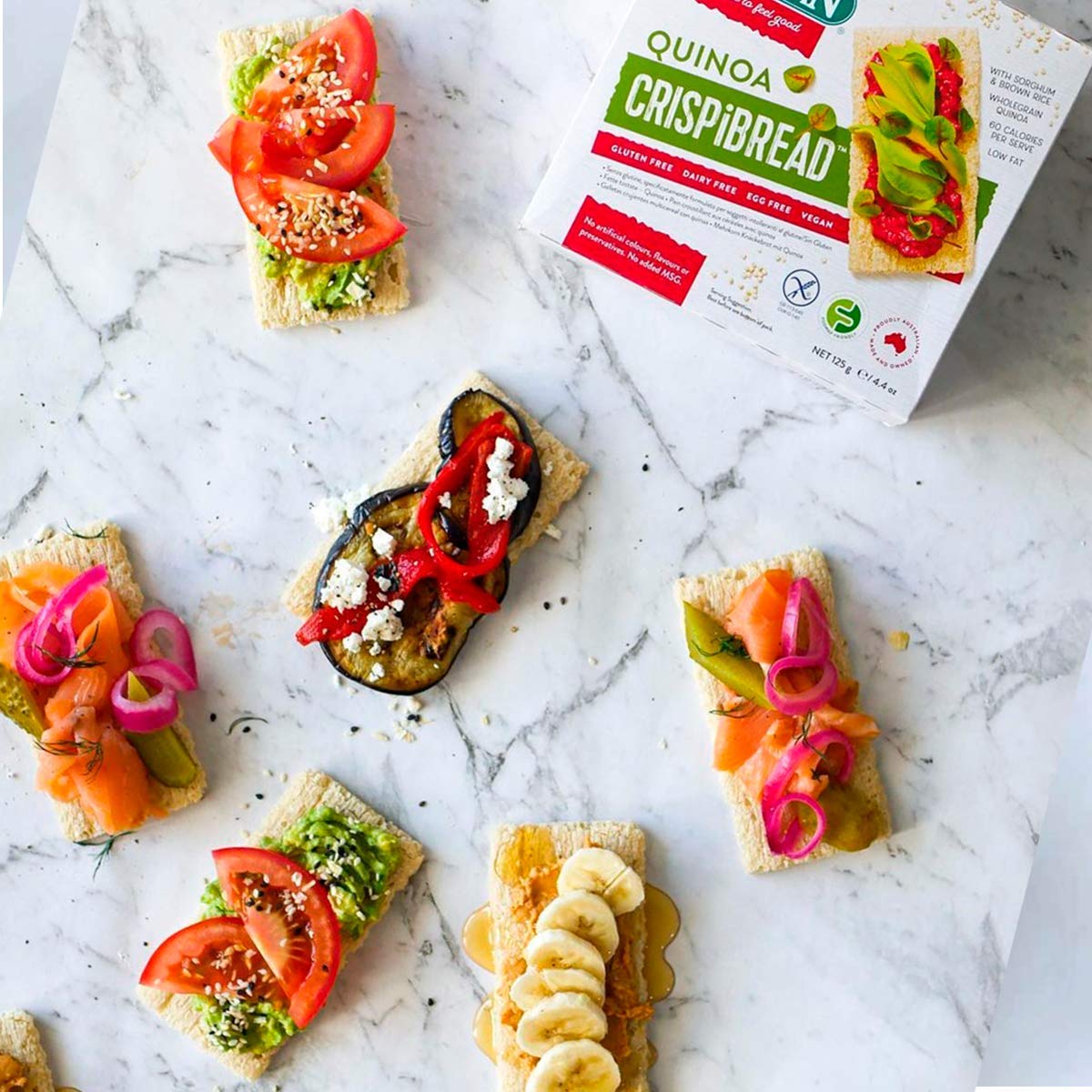 Orgran Gluten Free Super Grains Crispibread with Quinoa - 4.4 oz