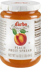 d'arbo All Natural Peach Fruit Spread, 16 Ounce