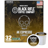 Black Rifle Coffee Company AK Espresso, 32 Count, Medium Roast K Cups - Single Serve K Cups Coffee Pods - Kcup Pods Compatible with Keurig 1.0 & 2.0