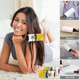 WulaWindy Lint Roller Pet Hair Remover - Extra Sticky Lint Remover Rollers for Clothes Sofa Carpet Pet Hair Dirt Removal - 8 Pack Refills