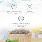 Soap Nuts Organic Berries for Laundry 330 Loads 2.2 Lbs Bulk Bag of Soap Nuts Unscented Soapberries are Nature's Alternative Detergent with Burlap