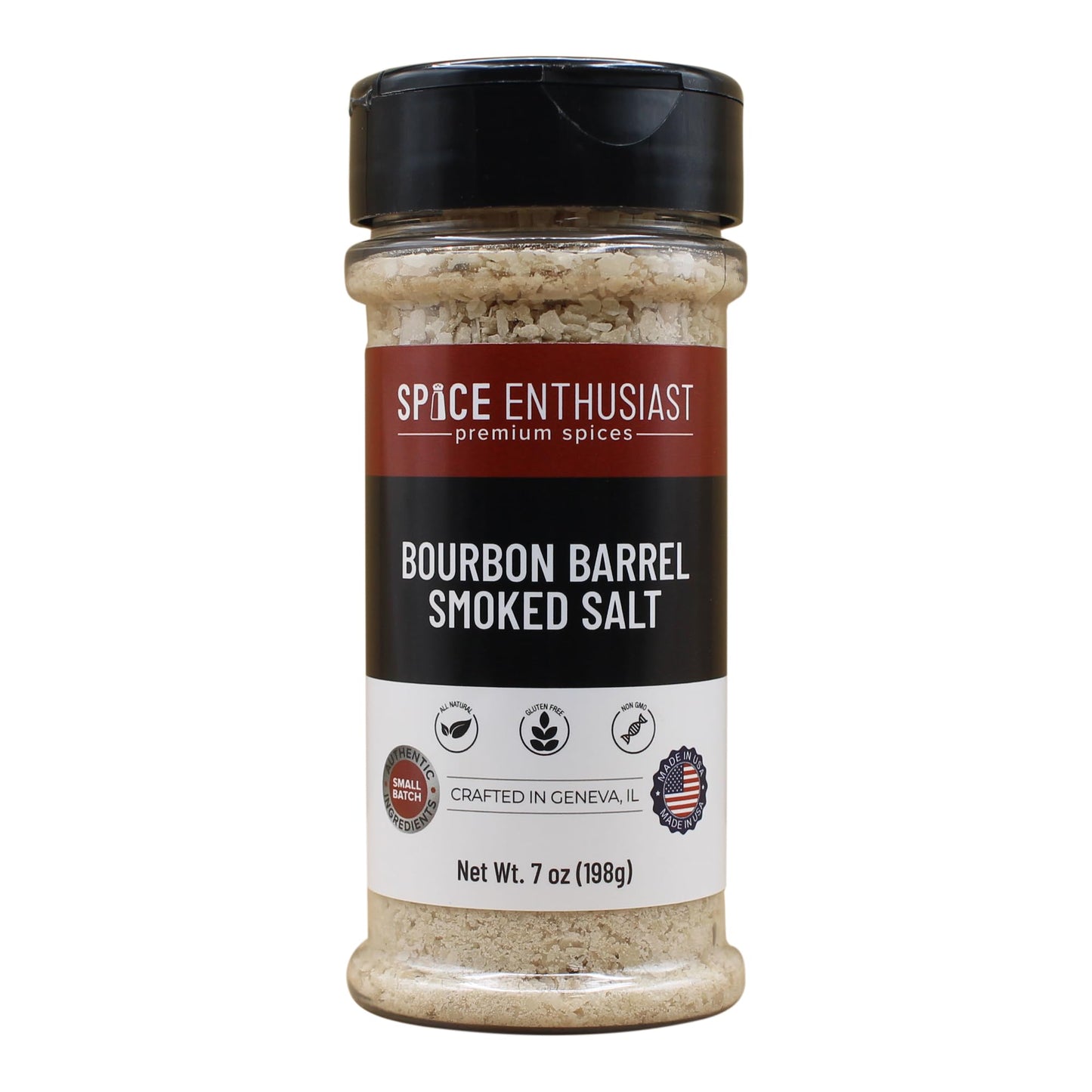 Spice Enthusiast Bourbon Barrel Smoked Salt - 7 oz