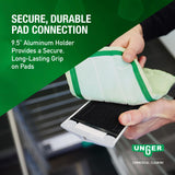 Unger Commercial SpeedClean Window Cleaning Kit - Complete Set with Telescopic Pole, Washing Pad for Streak-Free Windows and Glass