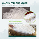Soeos Rice Paper, 1 Pack, 34 Sheets, Square, 22cm