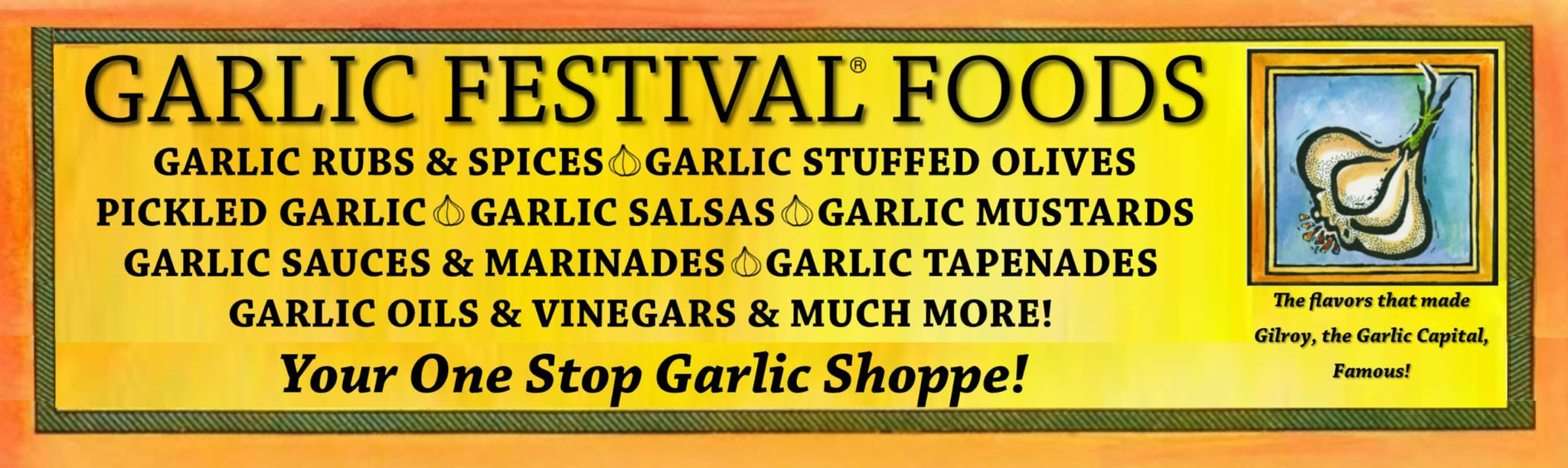 Garlic Festival Foods Garlic & Habanero Hot Sauce 5 oz.