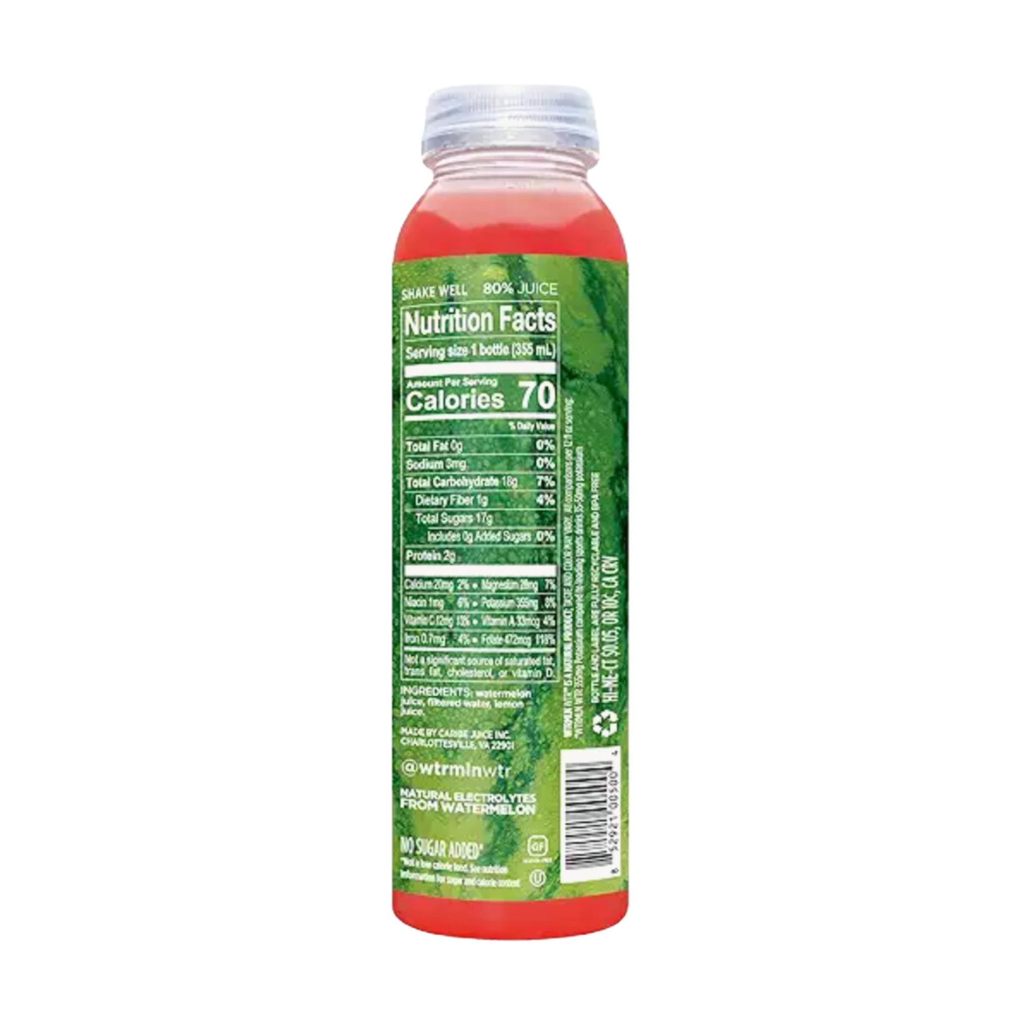 Wtrmln Wtr, Juice Watermelon Cold Pressed, 12 Fl Oz