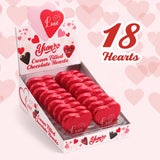 Chocolate Hearts, Milk-Chocolate, Mothers Day, Bulk, 18 Pack