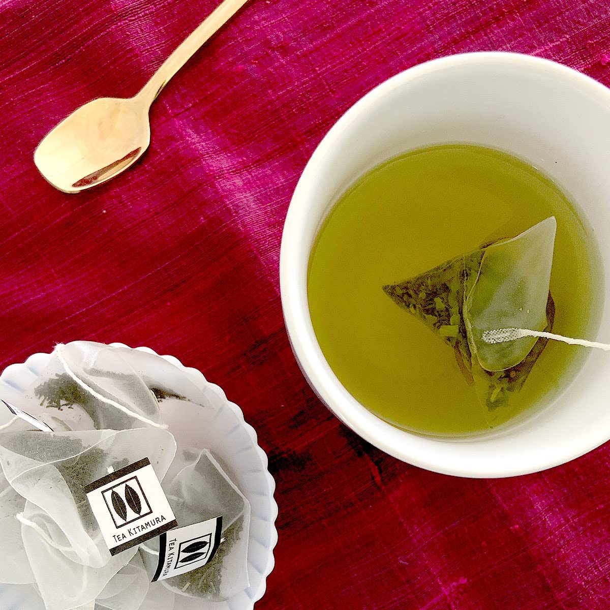 Organic Japanese Decaffeinated Green Tea 10 Tea Bags Hand Crafted in Small Batch by Tea Kitamura Made in Japan