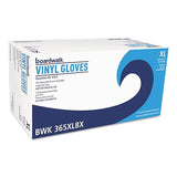 Boardwalk general purpose vinyl gloves, powder/latex-free, 2.6 mil, x-large, clear,100/box