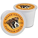 Boxer Coffee Pumpkin Spice Naturally Flavored Pods compatible with Keurig K-Cup, 48 count