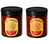 Bowlcut All Natural, Vegan, Low Sodium + Sugar, Made in USA, Chili Oil Crisp Flake with Chili Flakes & Hot Sauce Alternative for Eggs, Pasta