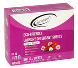 Air Jungles Laundry Detergent Sheets 100 Loads, Flora Bliss Scent, Easy to Use, Zero Waste Solution, Lightweight, Powerful Cleaning, Ideal for Home