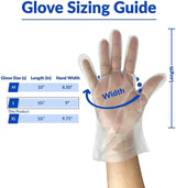 200 PCS SunnyCare 9803 TPE Food Service Gloves, Powder Free (Non Nitrile Vinyl Latex) Large