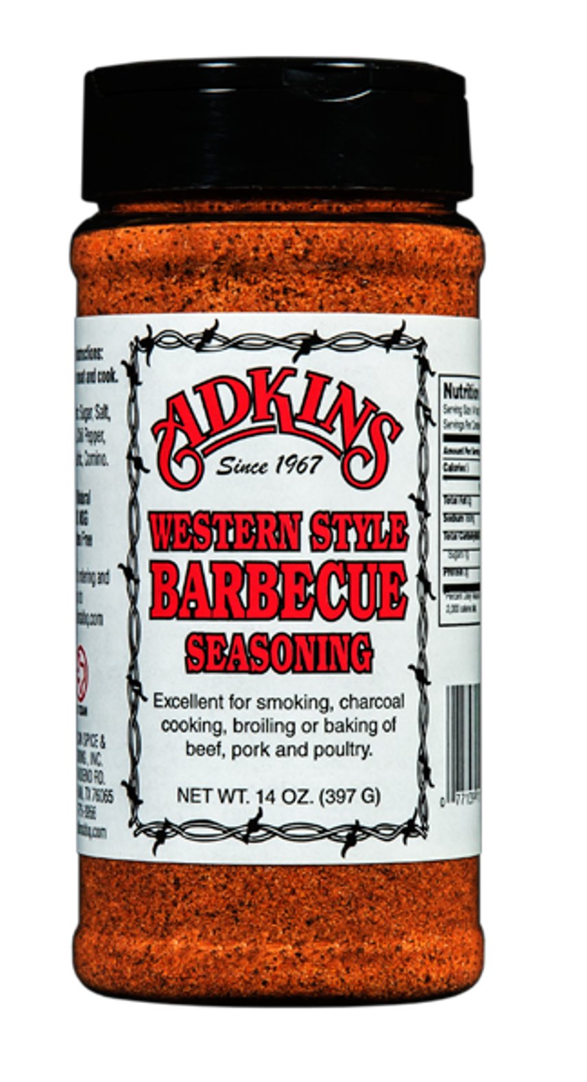 Western Style Barbecue BBQ Seasoning 14 oz. pack of 3.