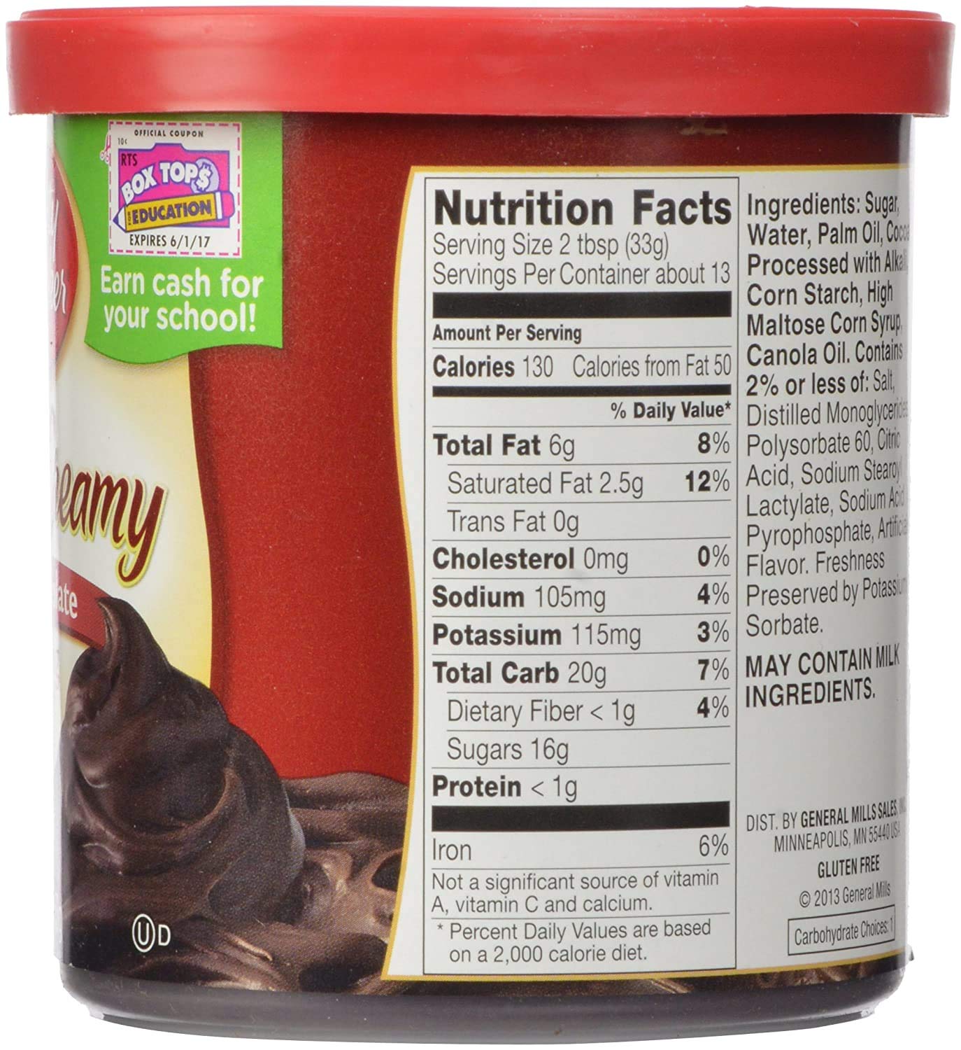 Betty Crocker Rich & Creamy Frosting - Hershey's Triple Chocolate Fudge Chip - 16 oz