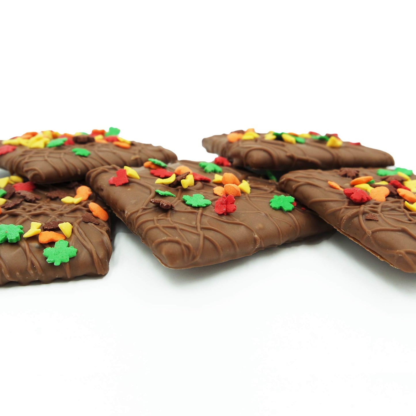 Philadelphia Candies Autumn Leaves Fall Gift, Milk Chocolate Covered Graham Crackers, 6 Ounce