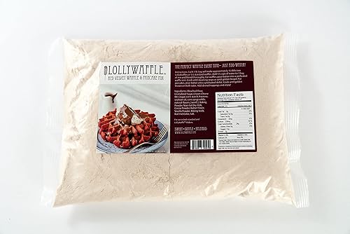 Lolly Waffle Red Velvet Waffle Mix, 2 Lbs. (32 ounces) Waffle Mix
