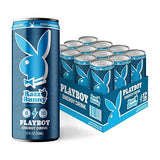 PLAYBOY Energy Drink - Razz Bunny (Blue Raspberry) - 12 Pack of 12oz Cans | Performance + Pleasure Energy | NextGen Lifestyle Drink