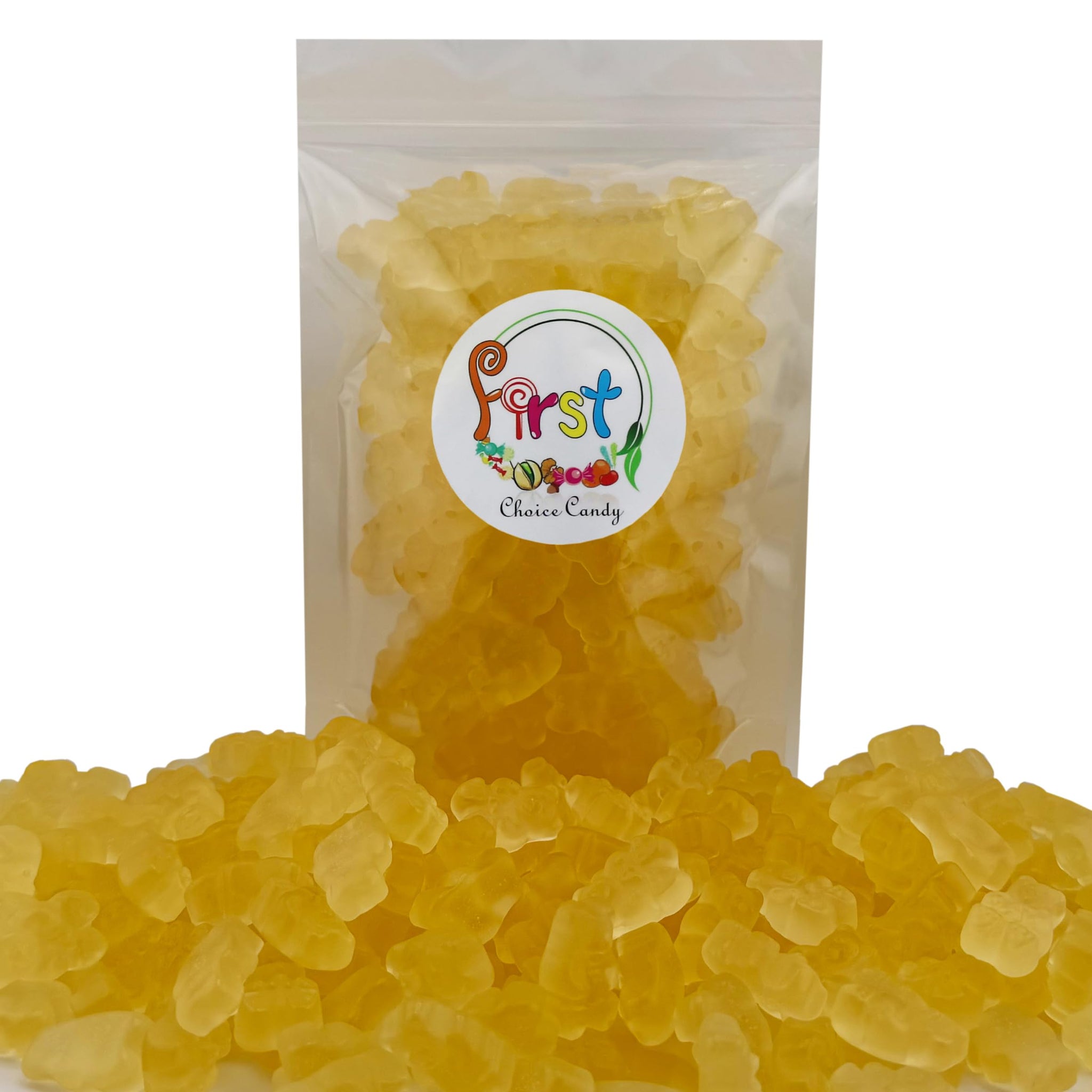 FirstChoiceCandy Gummy Bears (Pineapple, 2 LB)