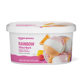 Amazon Grocery, Rainbow Sherbert Ice Cream, 48 Fl Oz