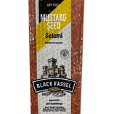 Mustard Seed Square Shaped Brand Salami. Sausage by Piller's (Black Kassel) Canada approx. 2.6 lb