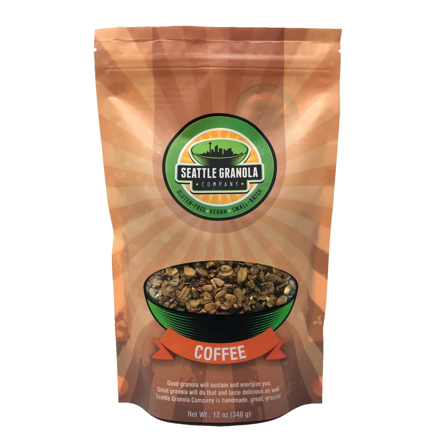 Seattle Granola Company Coffee Flavor 12 oz bag