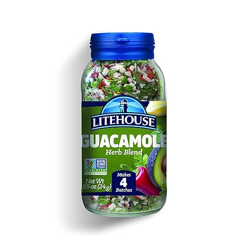 Litehouse Freeze Dried Guacamole Herb Blend - Guacamole Seasoning, Gluten Free, Vegetarian, Keto, Non-GMO, No Refrigeration Required, Great Guacamole