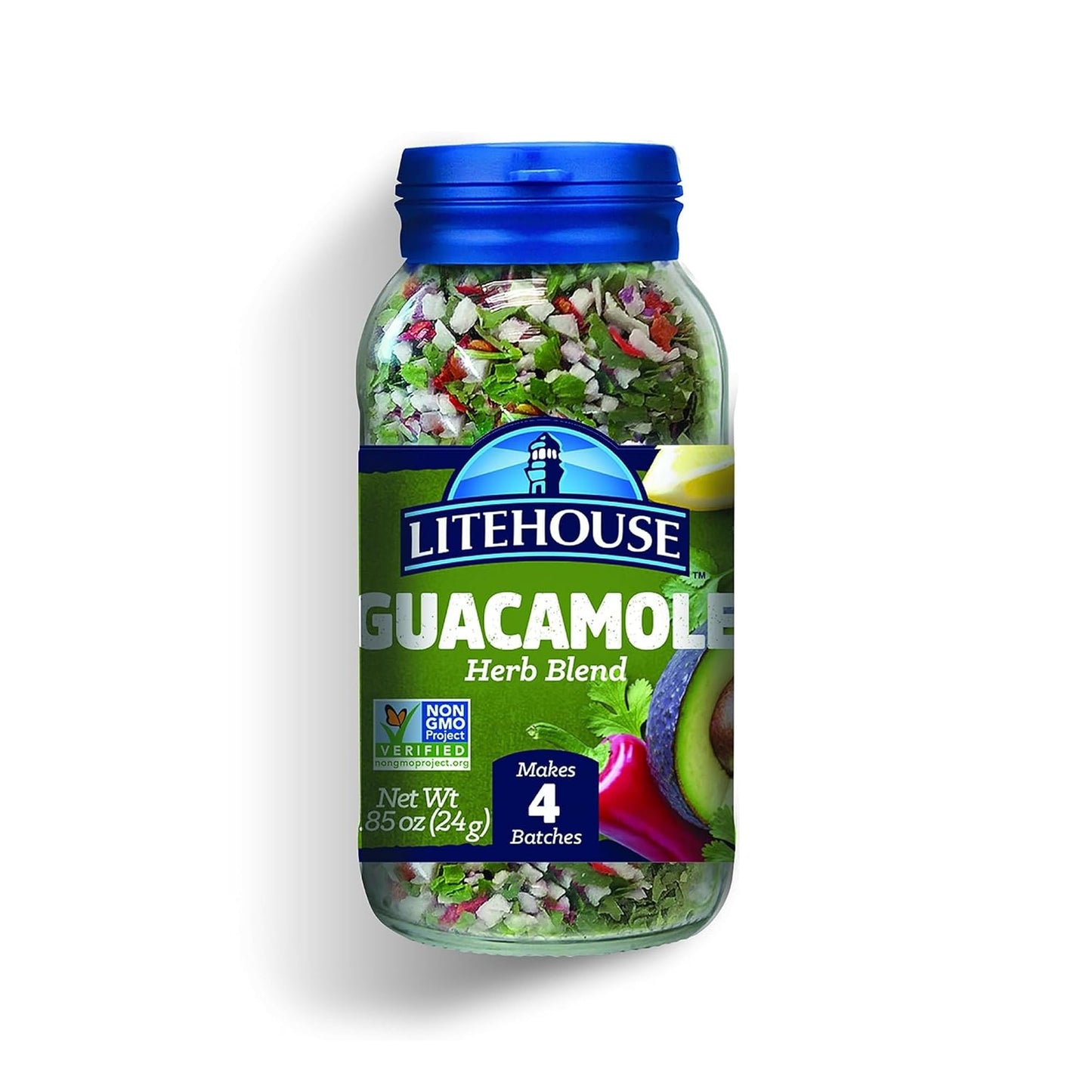 Litehouse Freeze Dried Guacamole Herb Blend - Guacamole Seasoning, Gluten Free, Vegetarian, Keto, Non-GMO, No Refrigeration Required, Great Guacamole