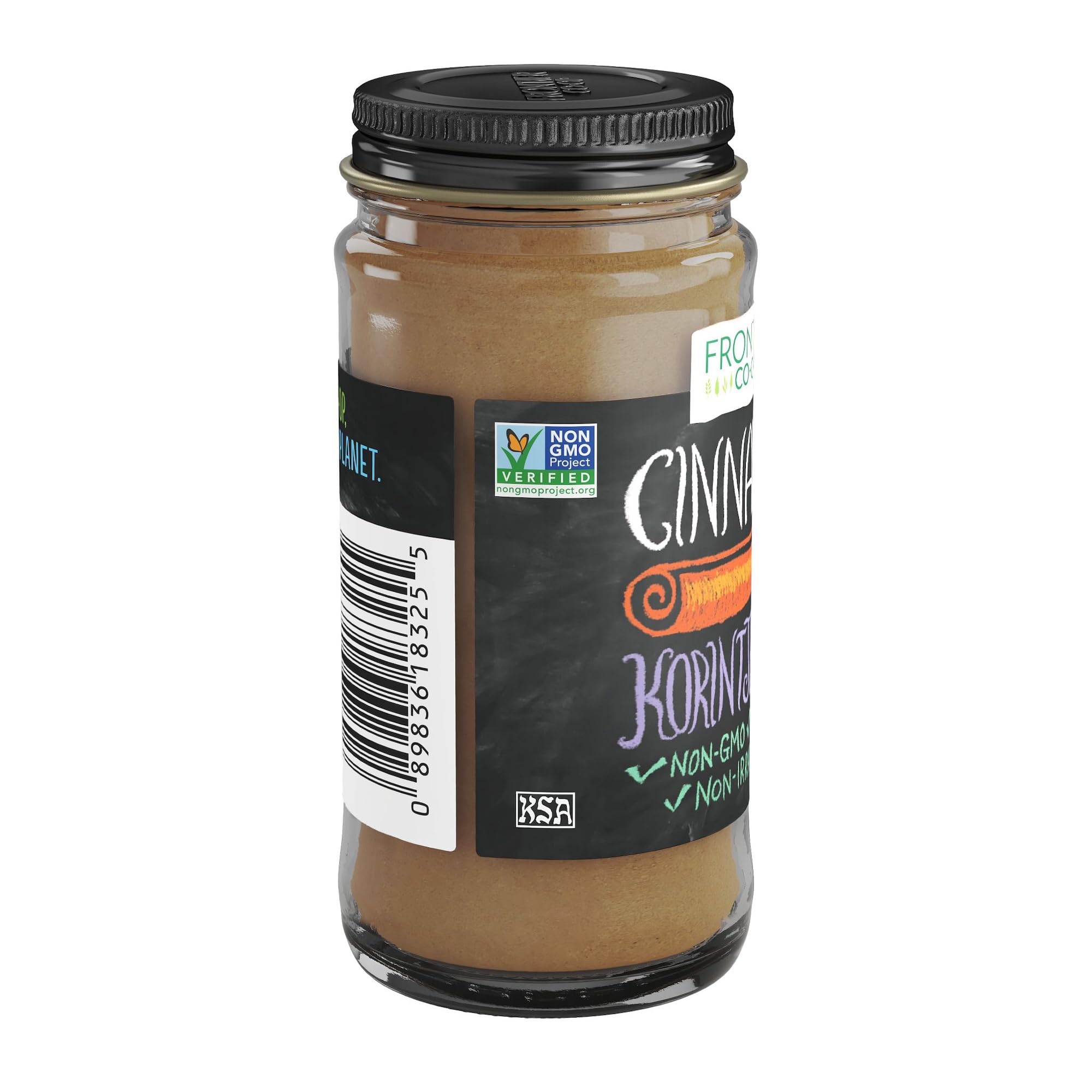 Frontier Co-op Ground Korintje Cinnamon, Gourmet Indonesian Cinnamon, Kosher | 1.92 Ounce (Pack of 1)