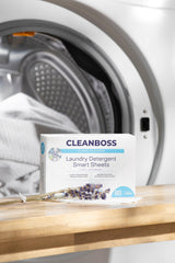 Clean Boss Laundry Detergent Sheets Smart - 60 Sheets - Liquidless Soap Fresh and Clean