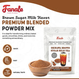 Fanale Premium Okinawa Brown Sugar Milk Tea Flavoring Powder | Perfect for Baking, Smoothies, Desserts and Drinks | Instant Flavoring Powder for Boba