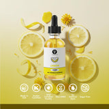 Lemon Flavor Concentrate for Food & Cosmetics - 2 Oz. Multipurpose Lemon Flavouring Oil for Lip Gloss, Pastries, & Candies in Glass Bottle