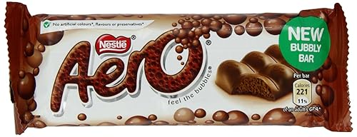 Nestle Aero Milk Chocolate Bar, (27 g) 1.4 Ounce (Pack of 12)