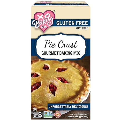 XO Baking Gluten Free Pie Crust Gourmet Baking Mix; Non-GMO; Kosher; Rice Free; Soy Free; Dairy Free; Peanut Free; No Preservatives; No Artificial