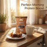 Munch Better Dulce de Leche Brownies - 12 Individually Wrapped Bars, 15g Protein, 7g Collagen, Gluten-Free, Soft Baked Snack with Rich Caramel Flavor