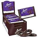 Asher's Chocolates, Chocolate Covered Pretzels, Gourmet Sweet and Salty Candy, Individually Wrapped Snack, Family Owned Since 1892 (18 count, Dark