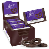 Asher's Chocolates, Chocolate Covered Pretzels, Gourmet Sweet and Salty Candy, Individually Wrapped Snack, Family Owned Since 1892 (18 count, Dark