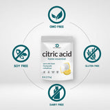 Citric Acid 6 Pounds | Fine Granular Powder, Food Grade, Bulk Supply - Potent Anhydrous Form - Versatile Flavor Enhancer, Preservative, Cleaning