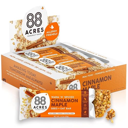 88 ACRES Cinnamon Maple Seed +Oat Granola Bar 9 Count 1.6oz