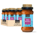 Khazana ORGANIC Tikka Masala Indian Simmer Sauce - 6 x 12.7oz Jars | Non-GMO, Vegan, Gluten Free, Kosher | Authentic Indian Meals Made Easy at Home!