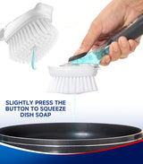 Dish Brush Refills Head for OXO - 4 Pack Dish Brush Cleaning Soap Dispensing Head Replacement for Scrubber, Kitchen Dish Brush Replacement Head