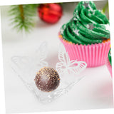 KOMBIUDA 50pcs Chocolate Truffle Wrappers Elegant Hollow Design Candy Paper Cups for Parties and Weddings Creative Chocolate Decoration Liners